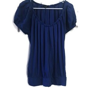 Express top with silk sleeves